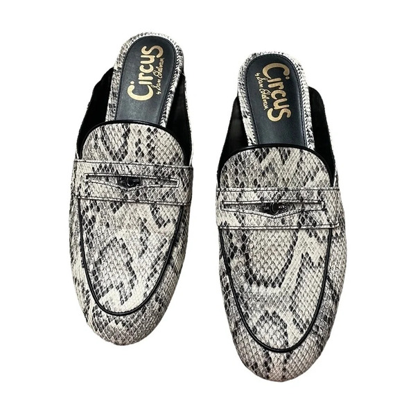 NWOT Circus by Sam Edelman Hal Snake Print Women’s Mule Flats Size 9.5 - Picture 3 of 11
